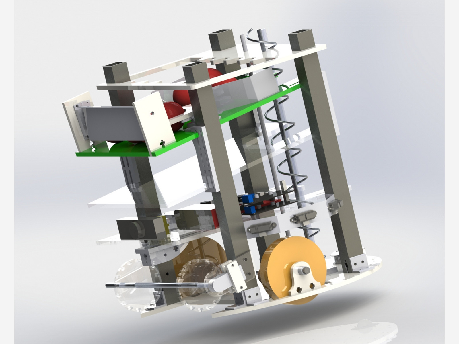 solidworks render of team 9 mit maslab robot